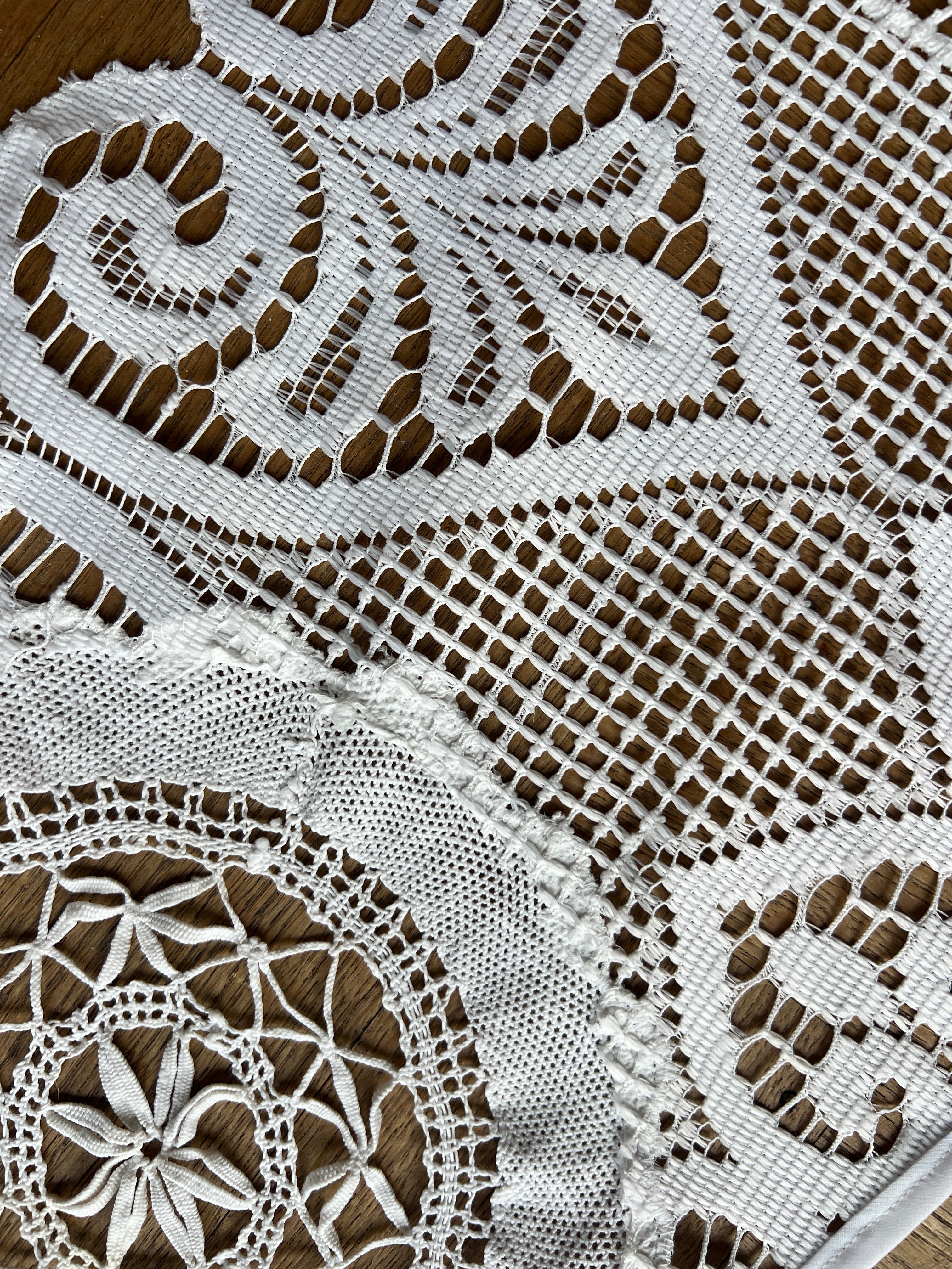 Reworked vintage lace belt